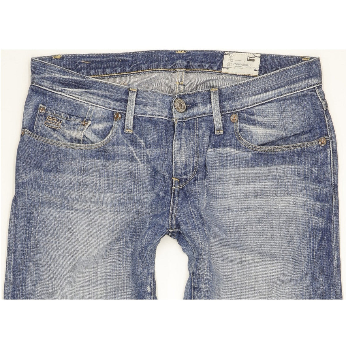 G-Star 3301 Correct Women Blue Straight Slim Jeans W27 L32