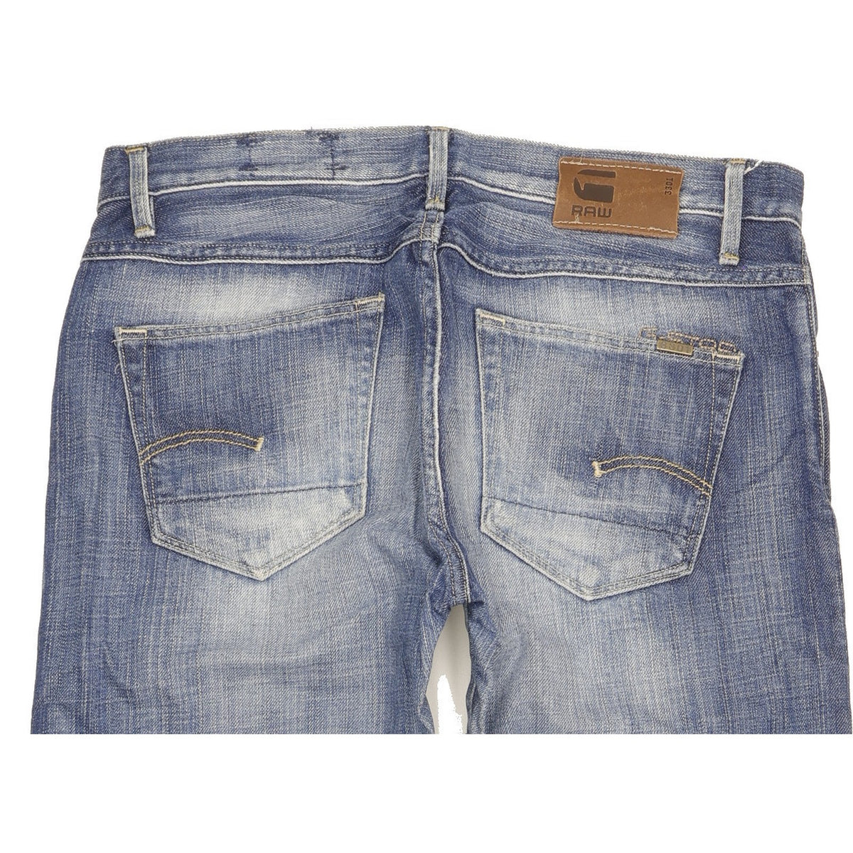 G-Star 3301 Correct Women Blue Straight Slim Jeans W27 L32
