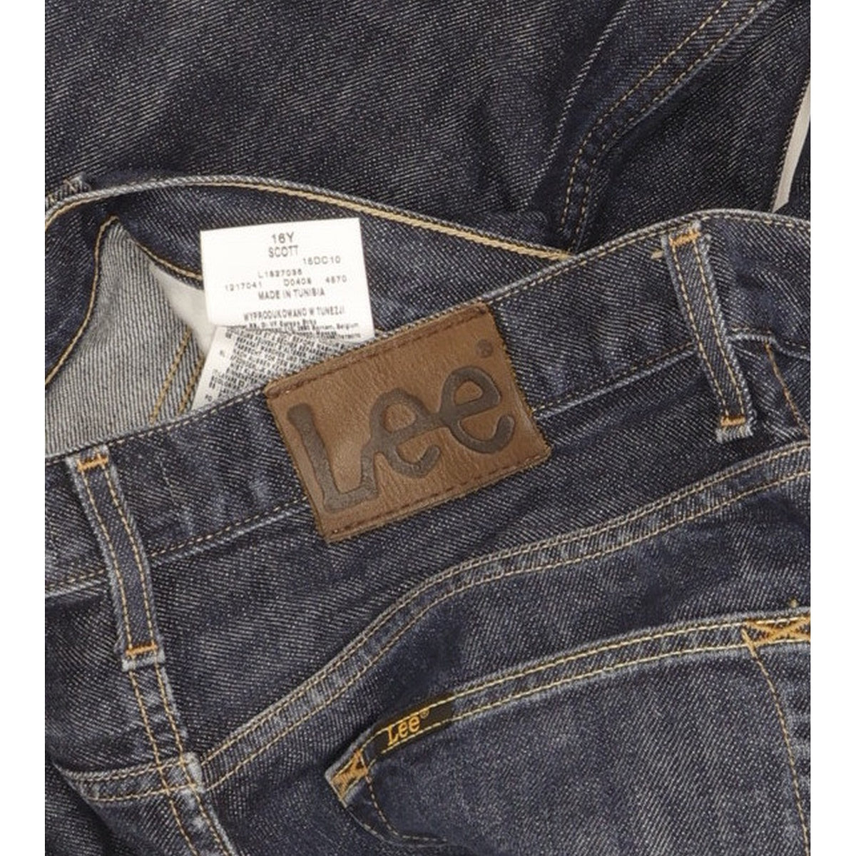 Lee Scott Kids Men Blue Straight Regular Jeans W30 L32
