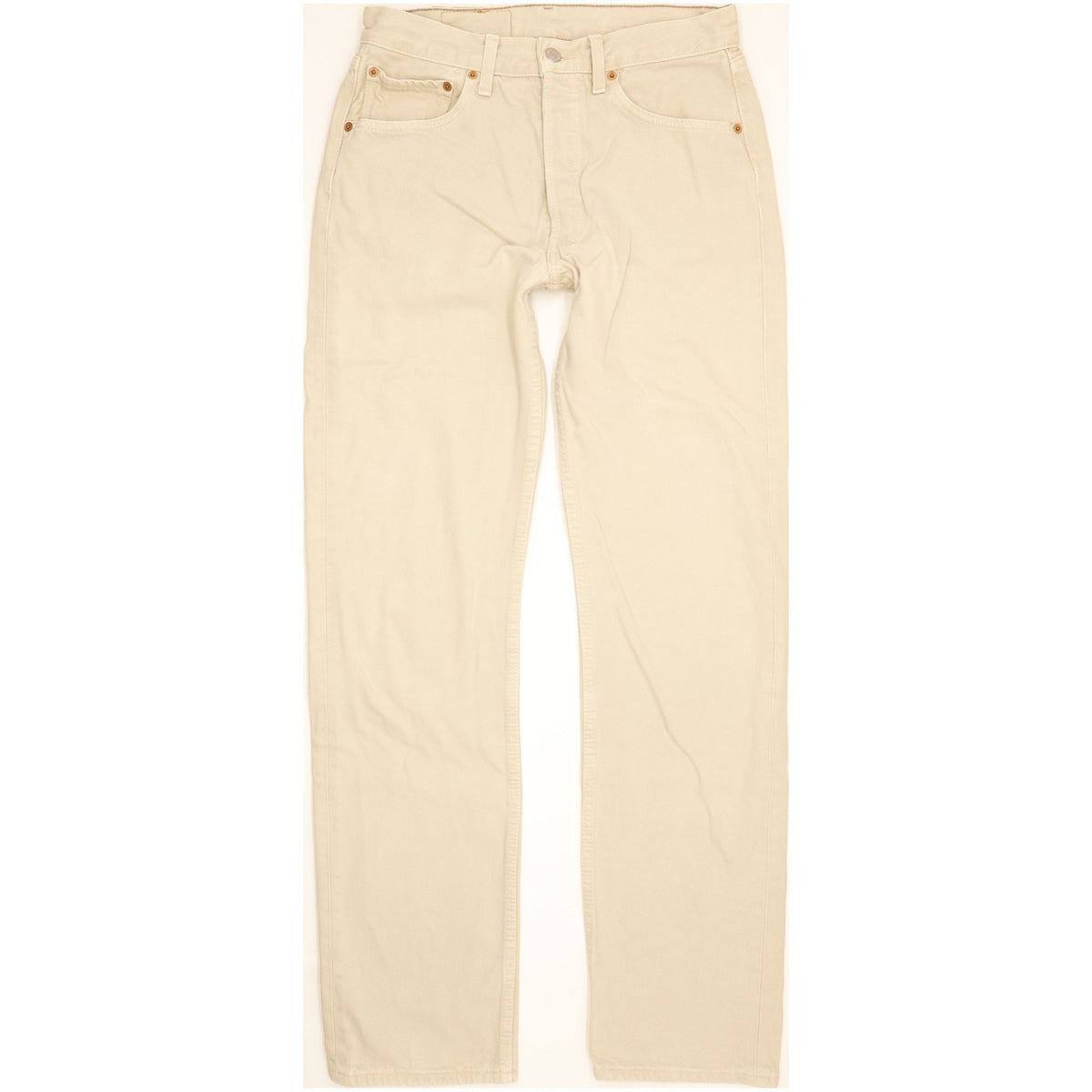 Levi's 501 Men Beige Straight Regular Jeans W30 L33