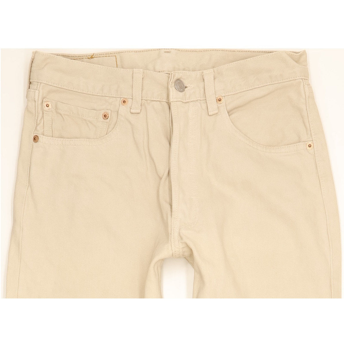 Levi's 501 Made in USA Men Beige Straight Regular Jeans W31 L34