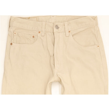 Levi's 501 Made in USA Men Beige Straight Regular Jeans W31 L34