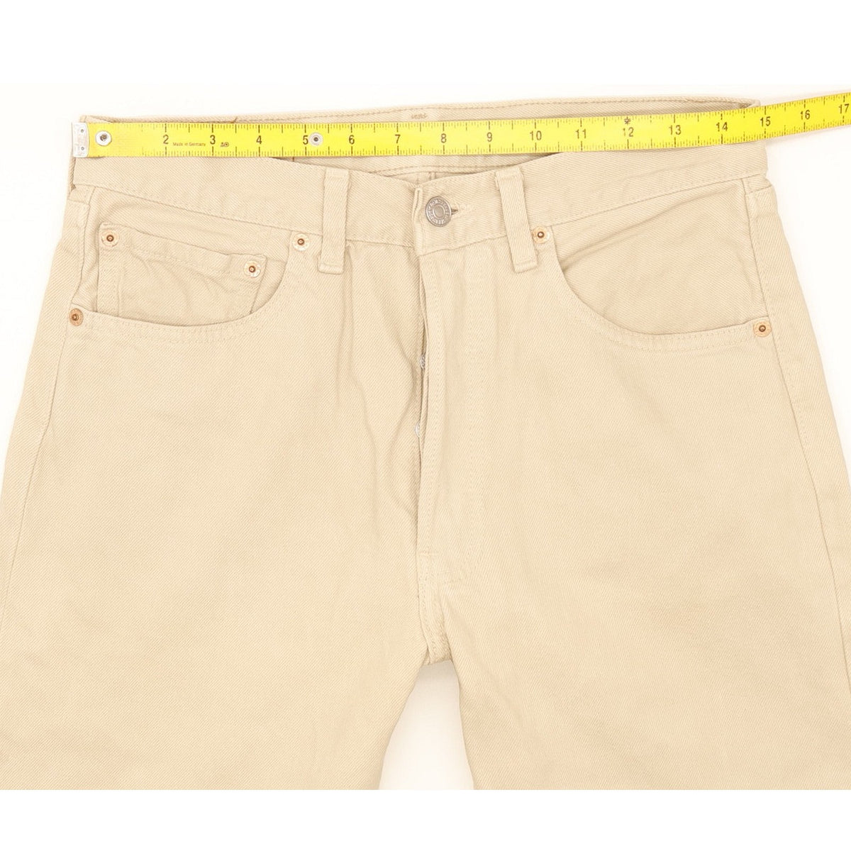 Levi's 501 Made in USA Men Beige Straight Regular Jeans W31 L34