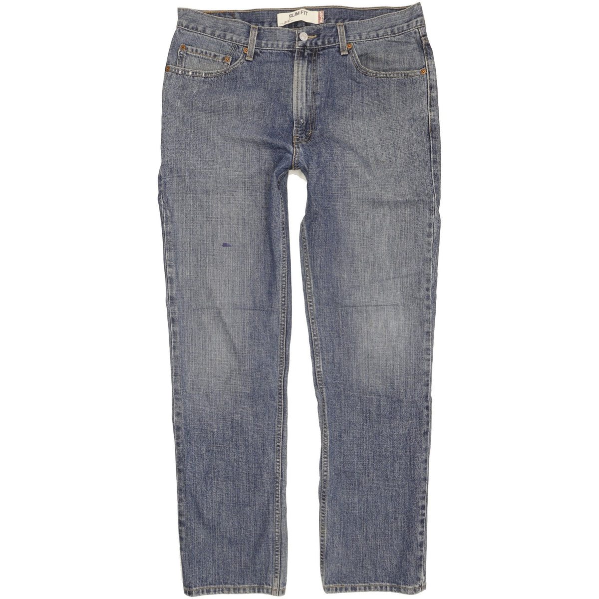 Levi's 512 Men Blue Straight Slim Jeans W36 L32