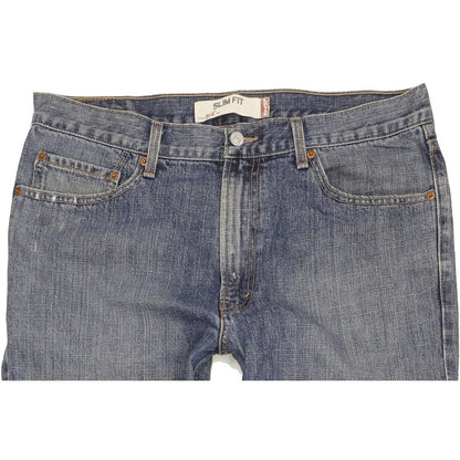 Levi's 512 Men Blue Straight Slim Jeans W36 L32