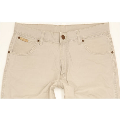 Wrangler Texas Men Grey Straight Regular Stretch Jeans W34 L34