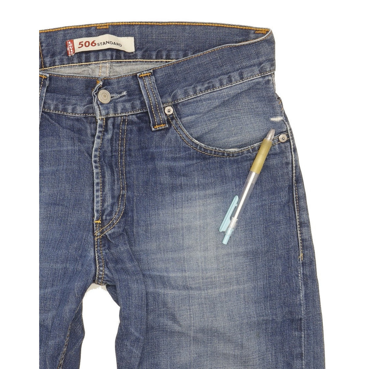 Levi's 506 Men Blue Straight Regular Jeans W31 L30