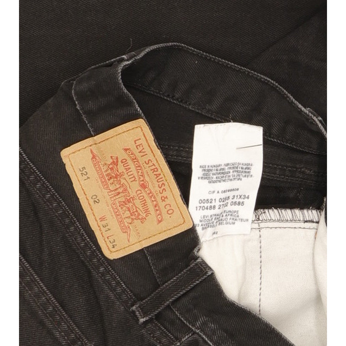 Levi's 521 Men Blue Straight Regular Jeans W31 L33