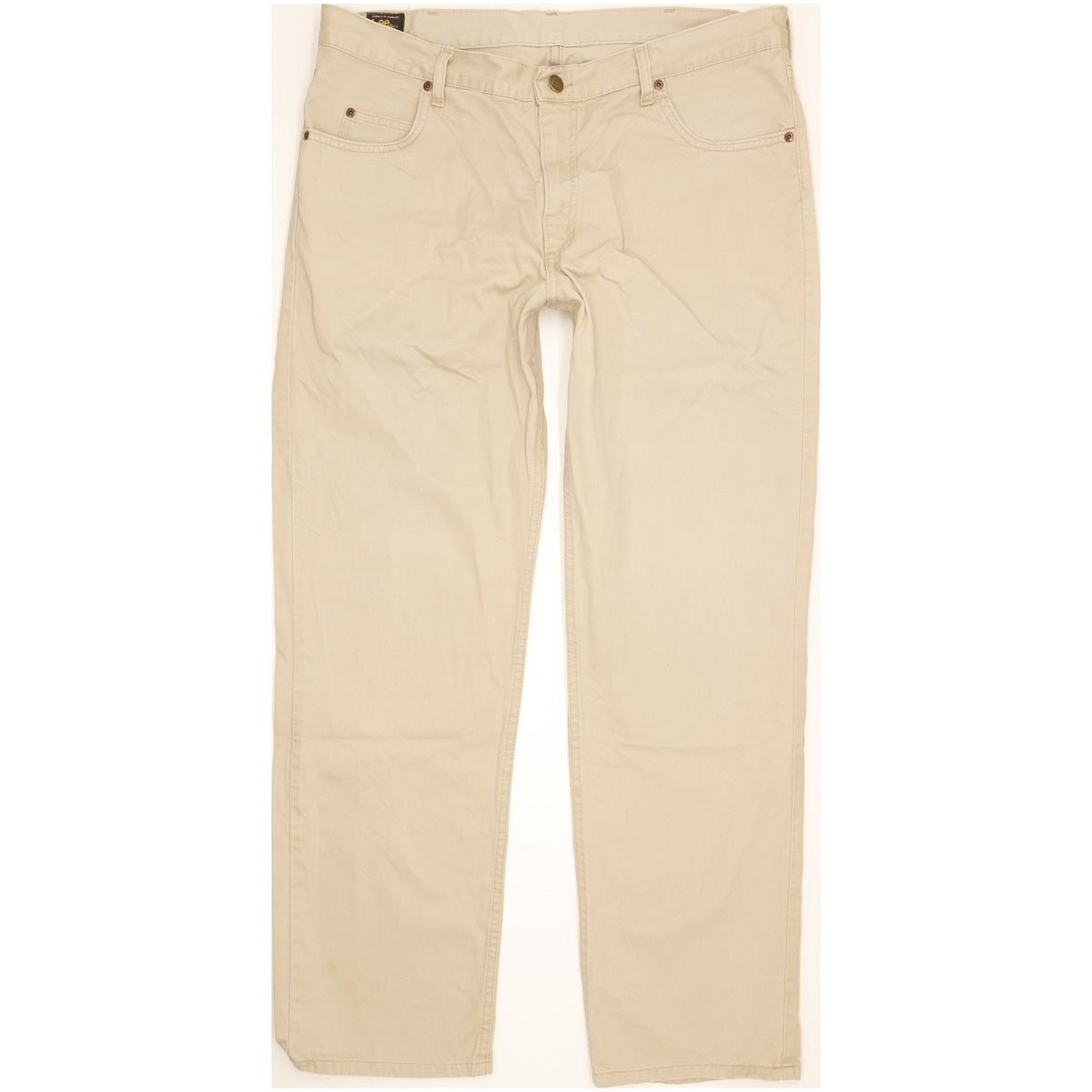 Lee Brooklyn Men Beige Straight Regular Jeans W38 L32