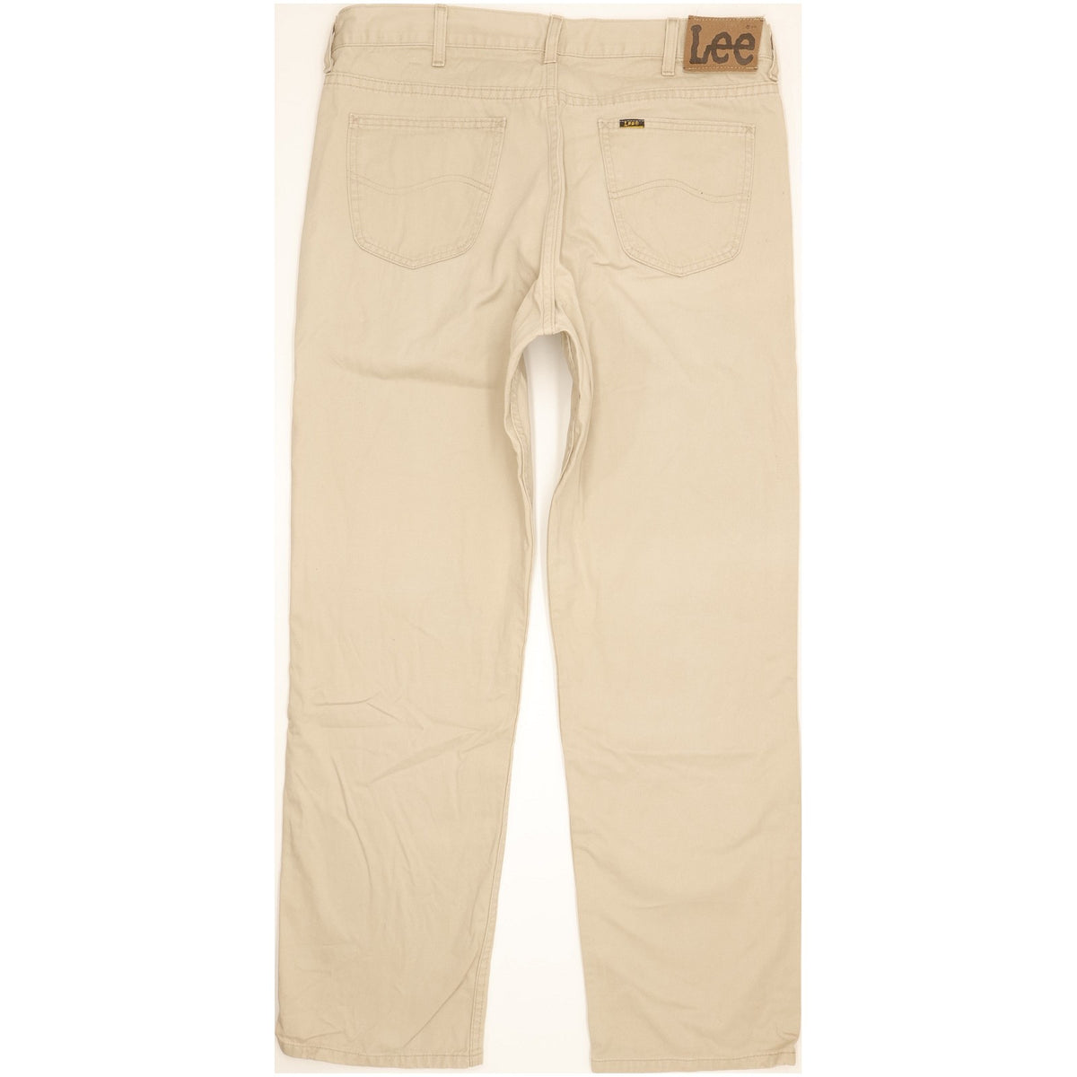 Lee Brooklyn Men Beige Straight Regular Jeans W38 L32