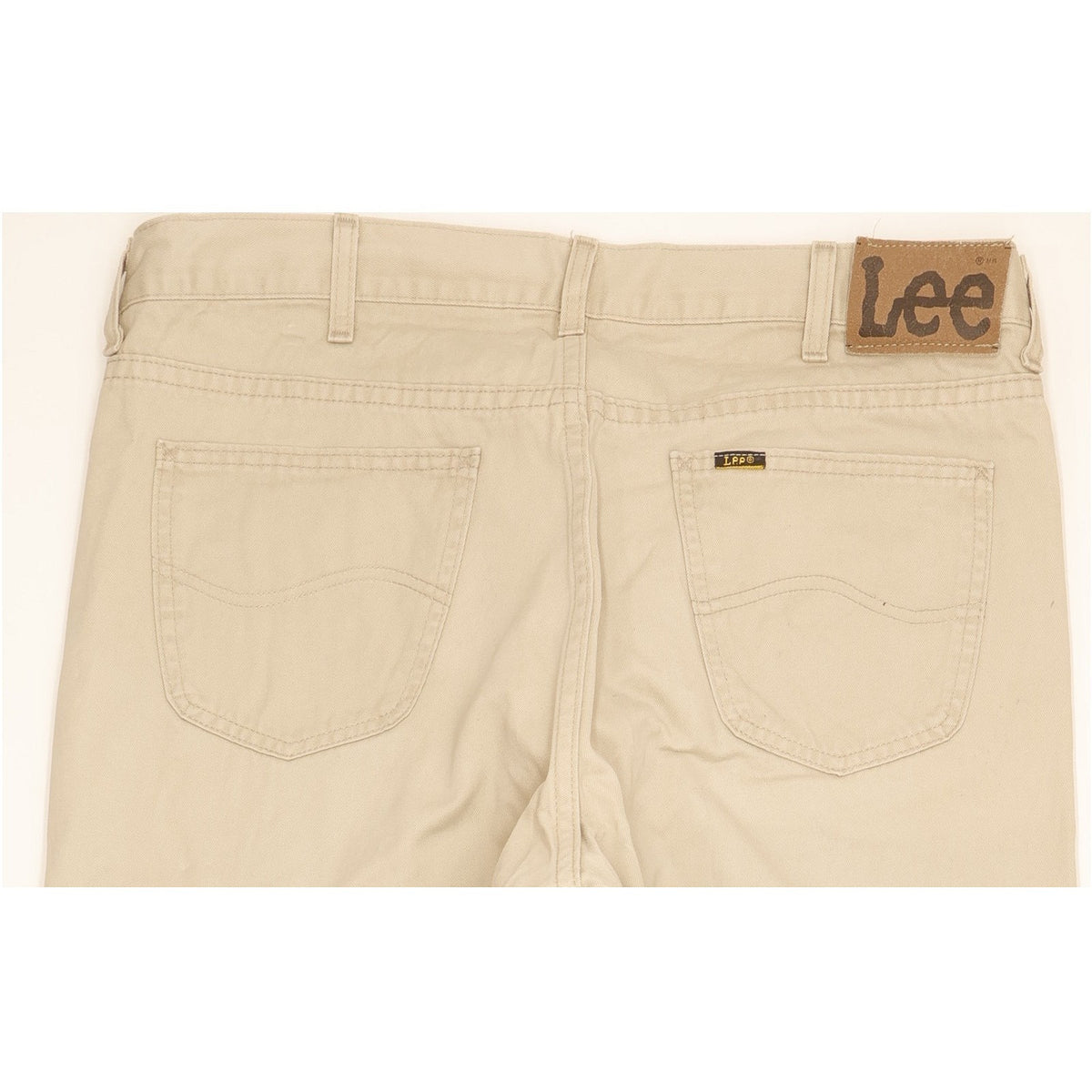 Lee Brooklyn Men Beige Straight Regular Jeans W38 L32