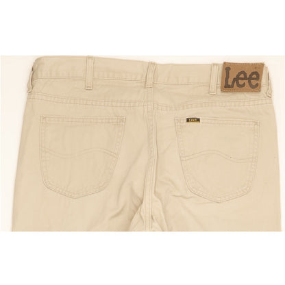 Lee Brooklyn Men Beige Straight Regular Jeans W38 L32