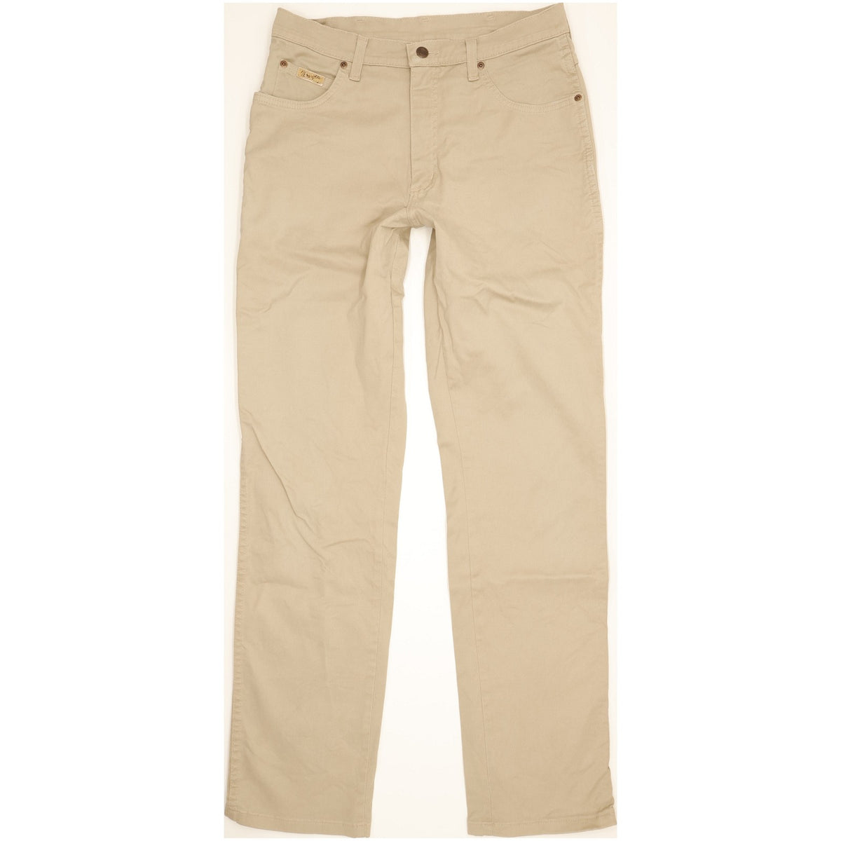 Wrangler Texas Men Beige Straight Regular Stretch Jeans W33 L34