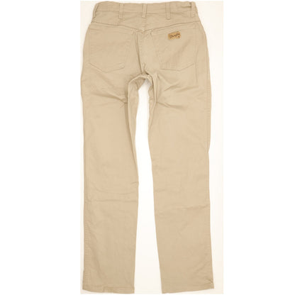 Wrangler Texas Men Beige Straight Regular Stretch Jeans W33 L34