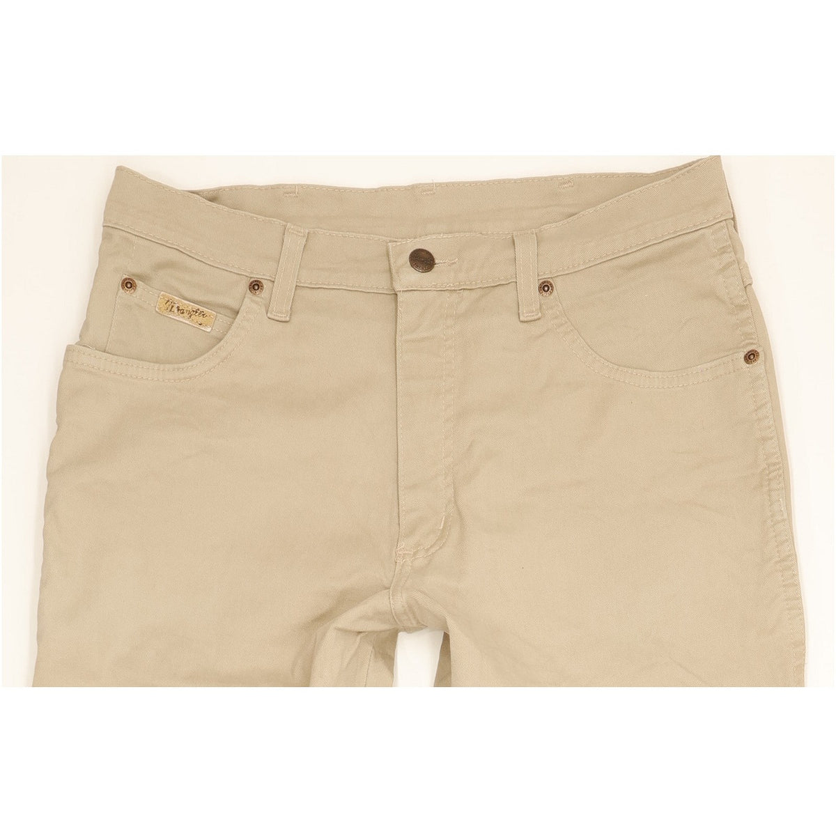 Wrangler Texas Men Beige Straight Regular Stretch Jeans W33 L34