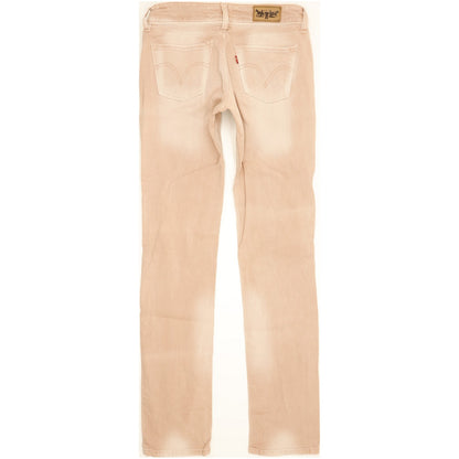 Levi's 571 Women Pink Straight Slim Stretch Jeans W28 L32