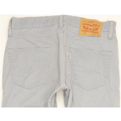 Levi's 511 Men Blue Straight Slim Stretch Jeans W30 L31