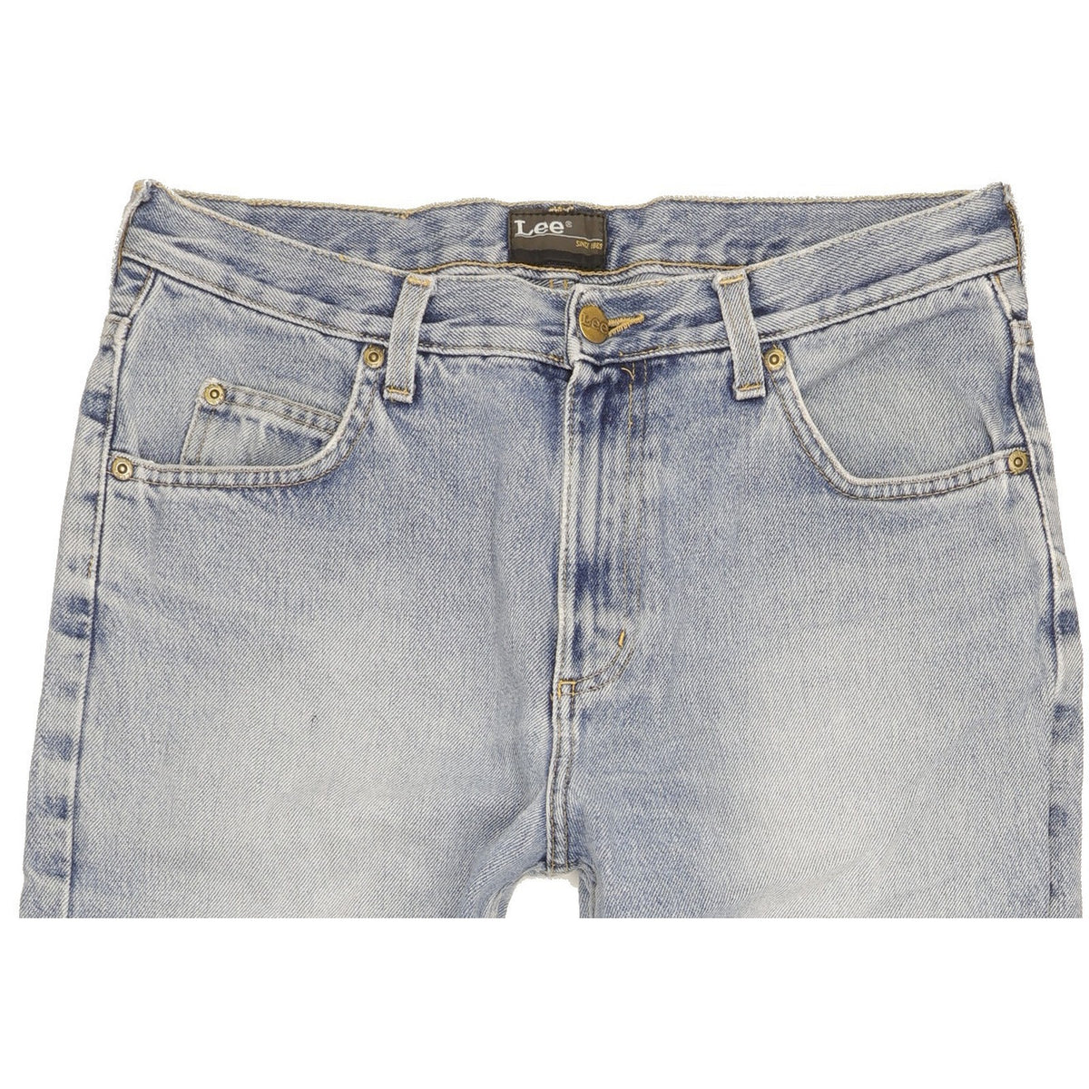 Lee Chicago Men Blue Straight Regular Jeans W33 L32
