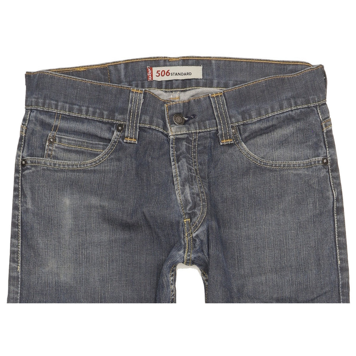 Levi's 506 Men Blue Straight Regular Stretch Jeans W32 L31