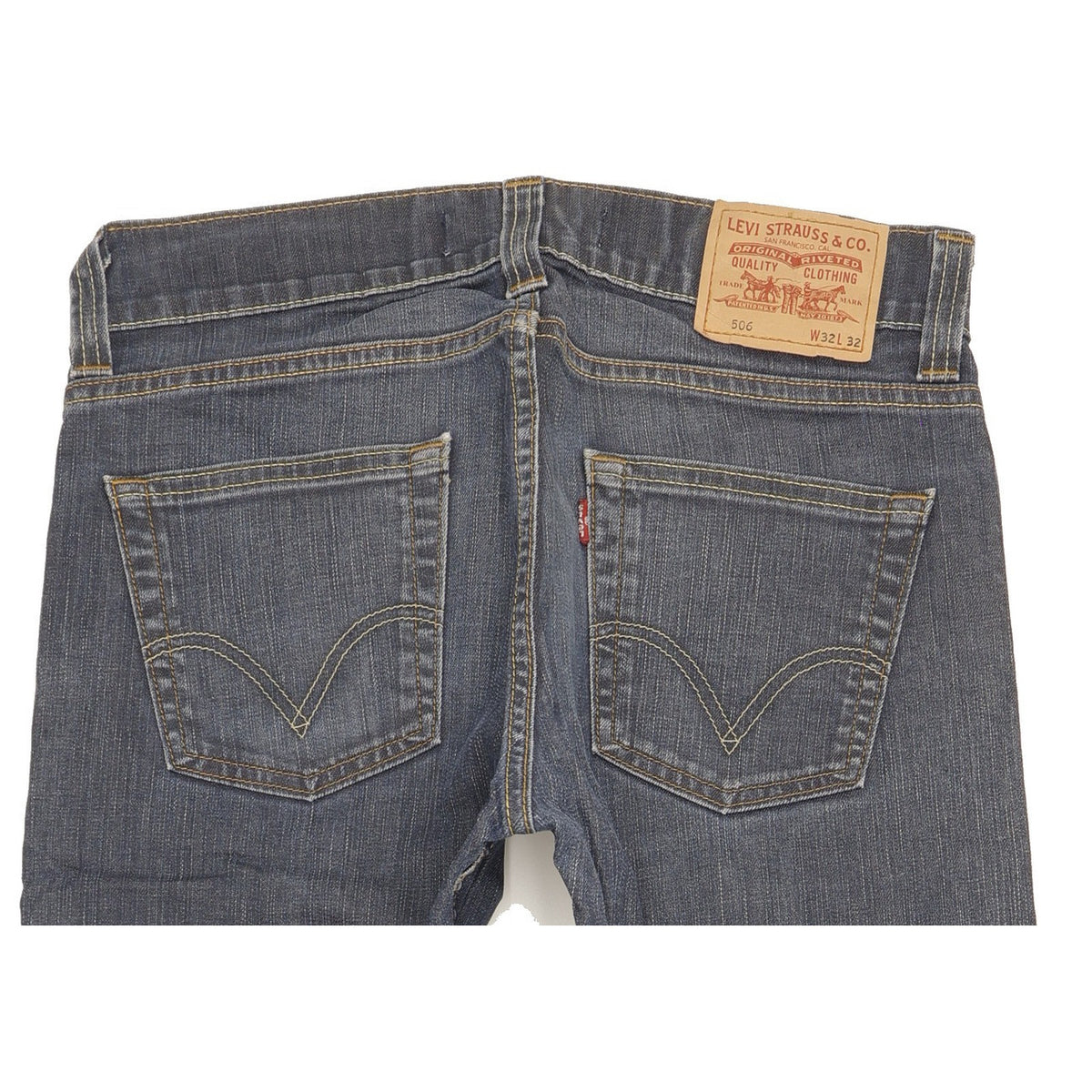 Levi's 506 Men Blue Straight Regular Stretch Jeans W32 L31