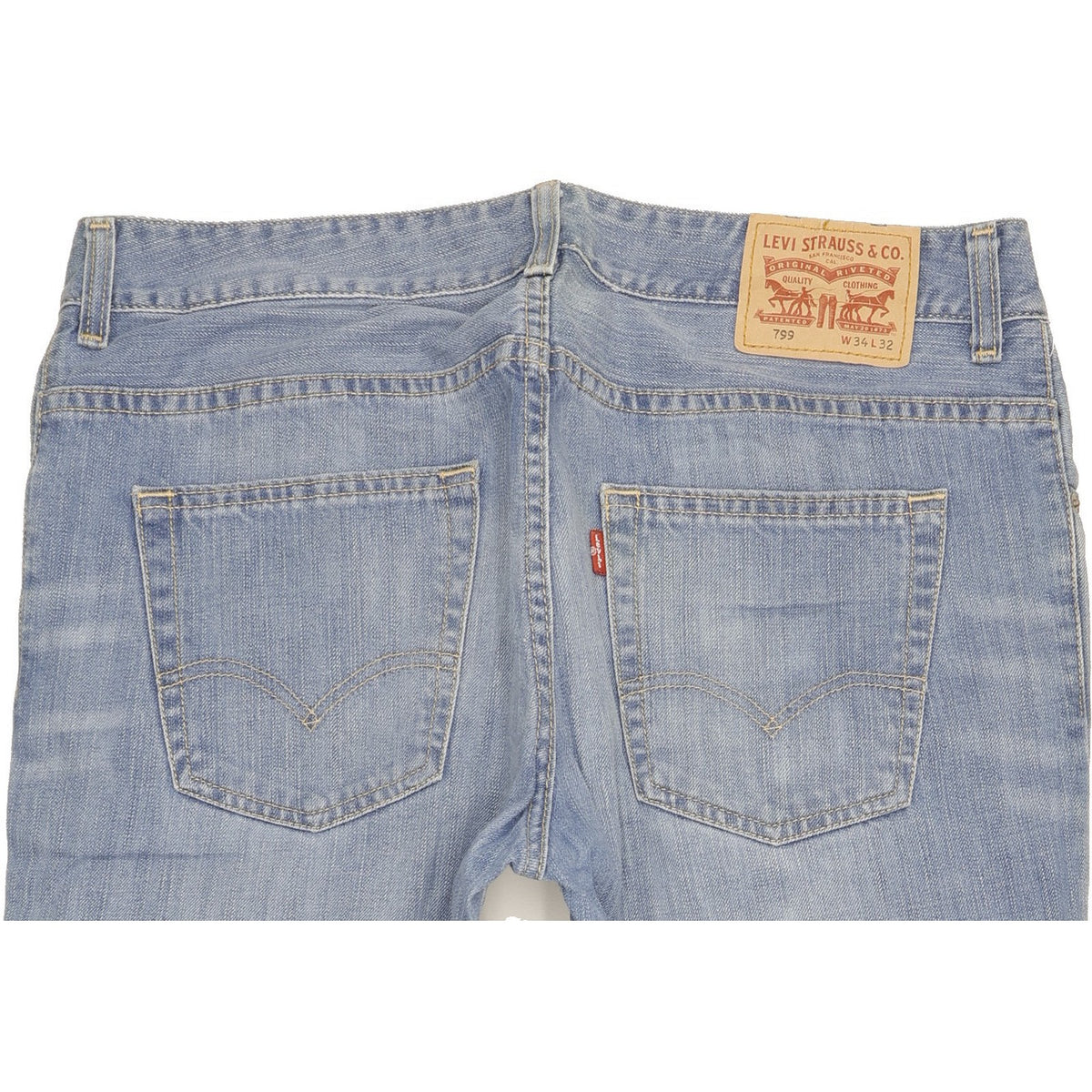 Levi's 799 Men Blue Straight Regular Jeans W34 L31
