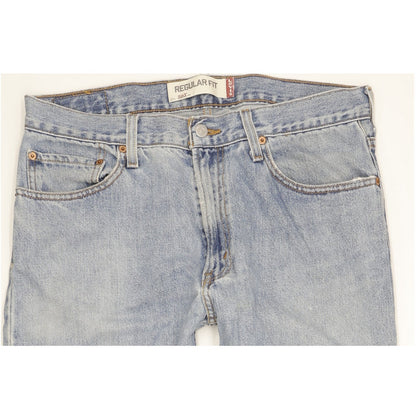 Levi's 505 Men Blue Straight Regular Jeans W34 L30