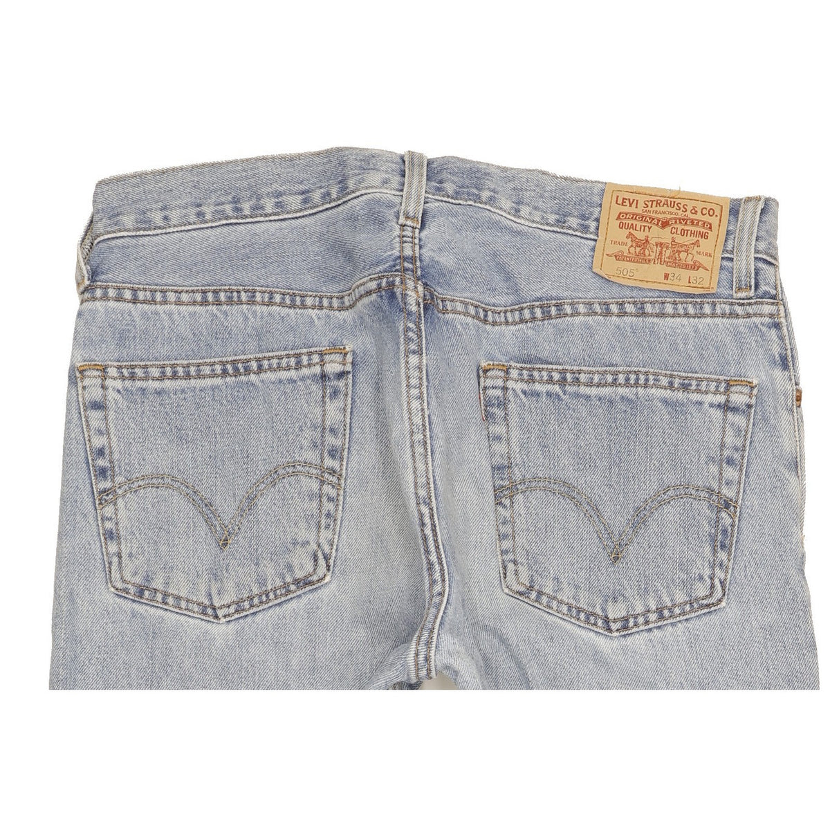 Levi's 505 Men Blue Straight Regular Jeans W34 L30