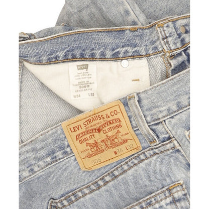 Levi's 505 Men Blue Straight Regular Jeans W34 L30