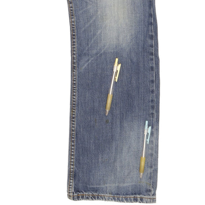 Levi's 506 Men Blue Straight Regular Jeans W34 L33