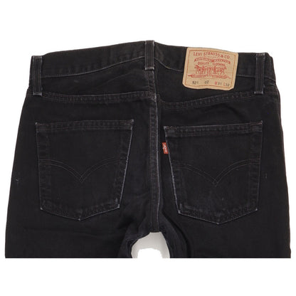 Levi's 521 Men Black Straight Regular Jeans W31 L31