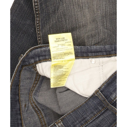 Wrangler Texas Men Blue Straight Regular Stretch Jeans W34 L31