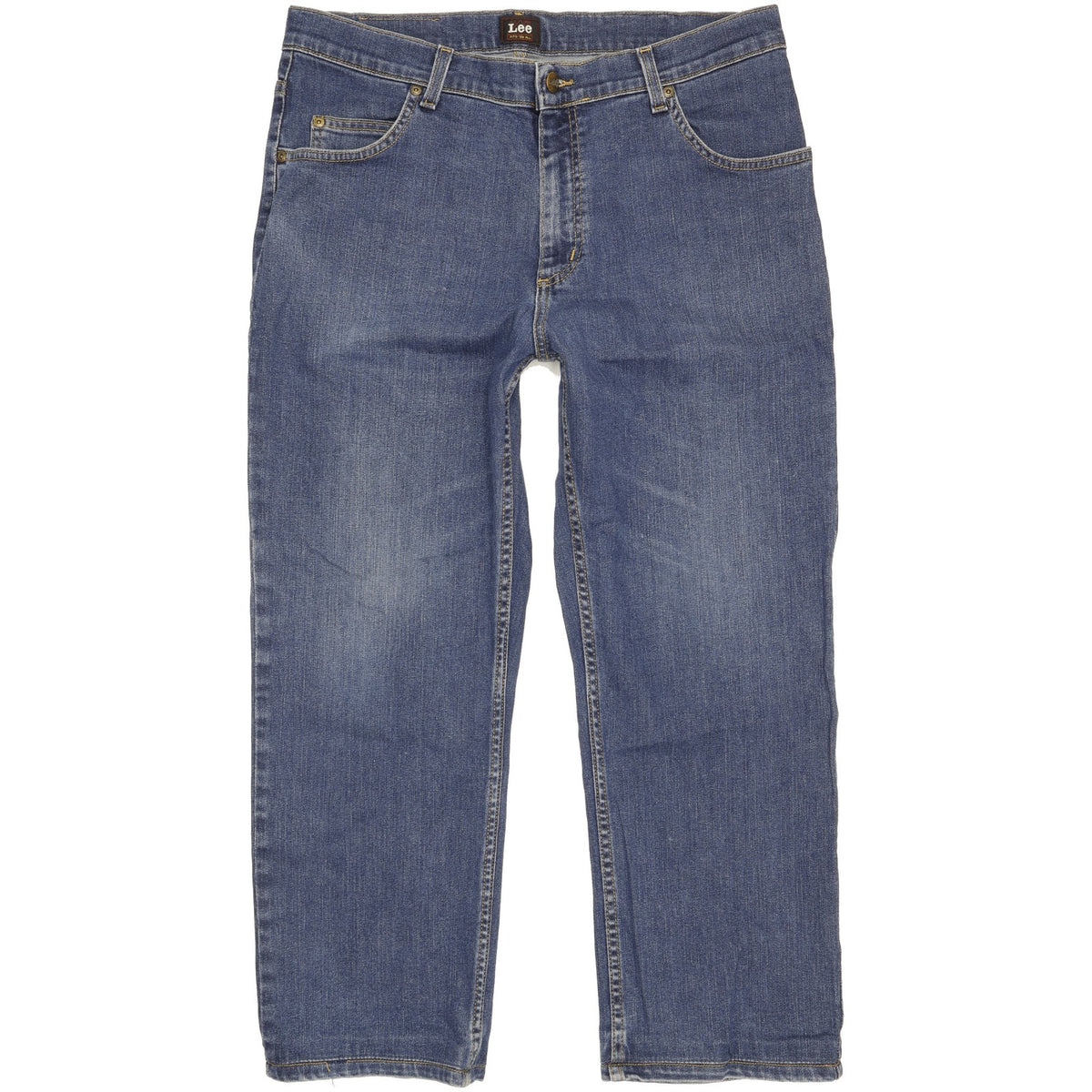 Lee Brooklyn Men Blue Straight Regular Stretch Jeans W36 L26