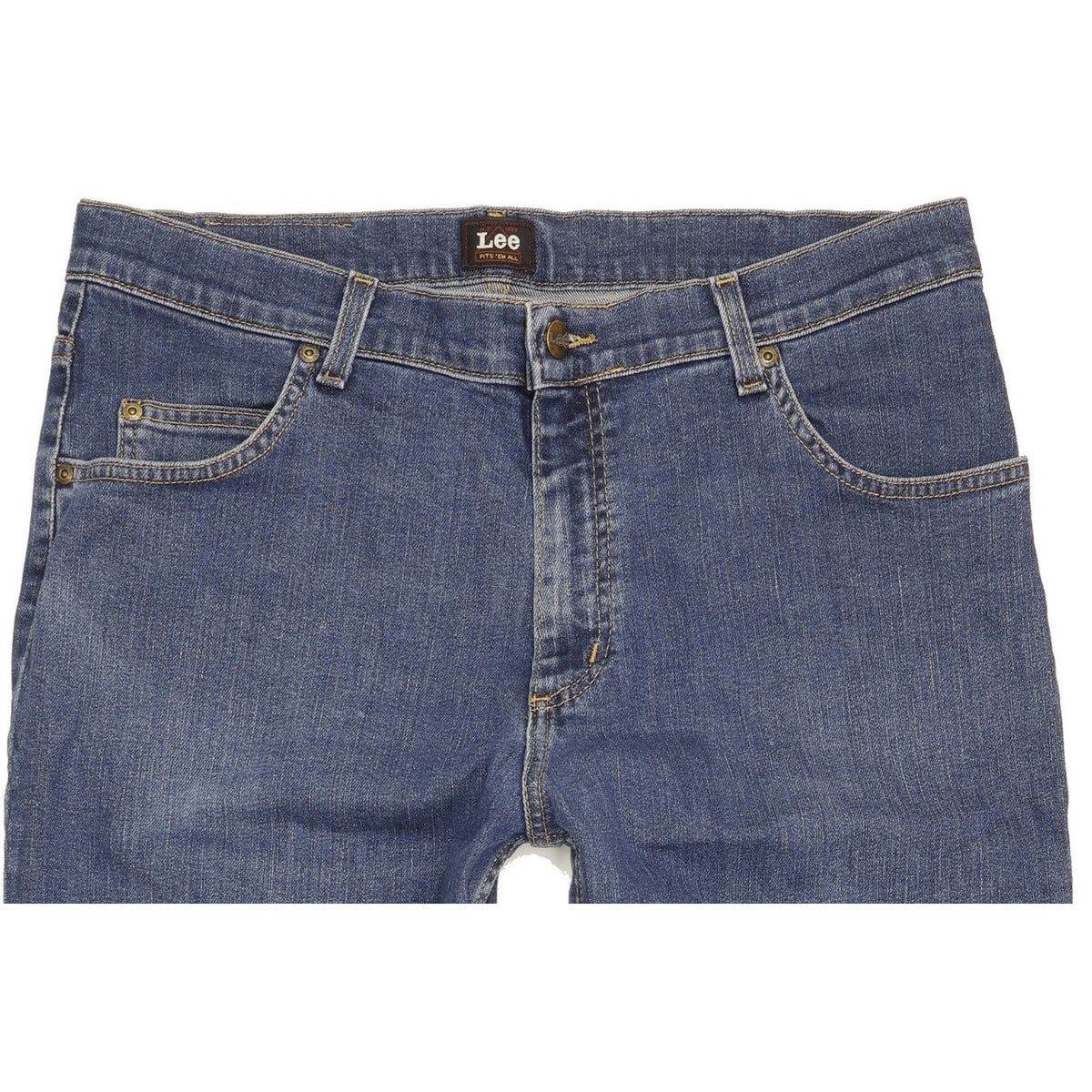 Lee Brooklyn Men Blue Straight Regular Stretch Jeans W36 L26