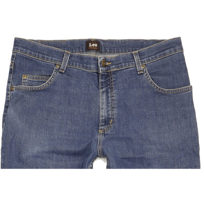 Lee Brooklyn Men Blue Straight Regular Stretch Jeans W36 L26