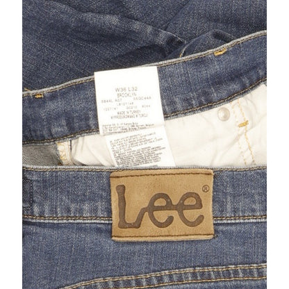 Lee Brooklyn Men Blue Straight Regular Stretch Jeans W36 L26
