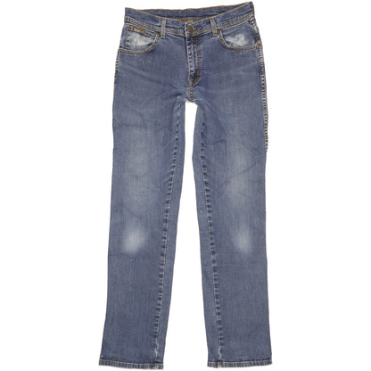 Wrangler Texas Men Blue Straight Regular Stretch Jeans W33 L34