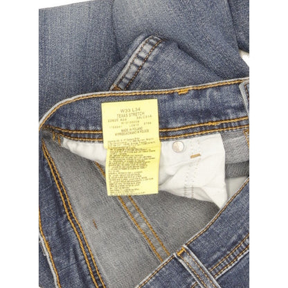 Wrangler Texas Men Blue Straight Regular Stretch Jeans W33 L34