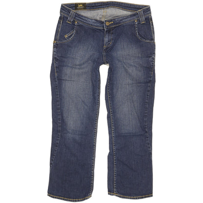 Lee Skyler Women Blue Straight Slim Cropped Stretch Jeans W31 L30
