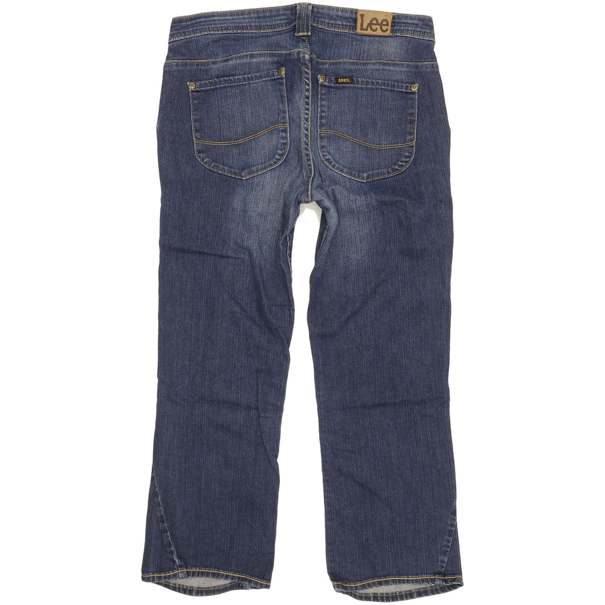 Lee Skyler Women Blue Straight Slim Cropped Stretch Jeans W31 L30