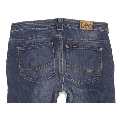 Lee Skyler Women Blue Straight Slim Cropped Stretch Jeans W31 L30
