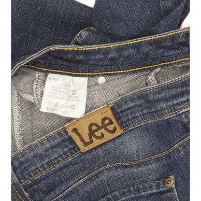 Lee Skyler Women Blue Straight Slim Cropped Stretch Jeans W31 L30