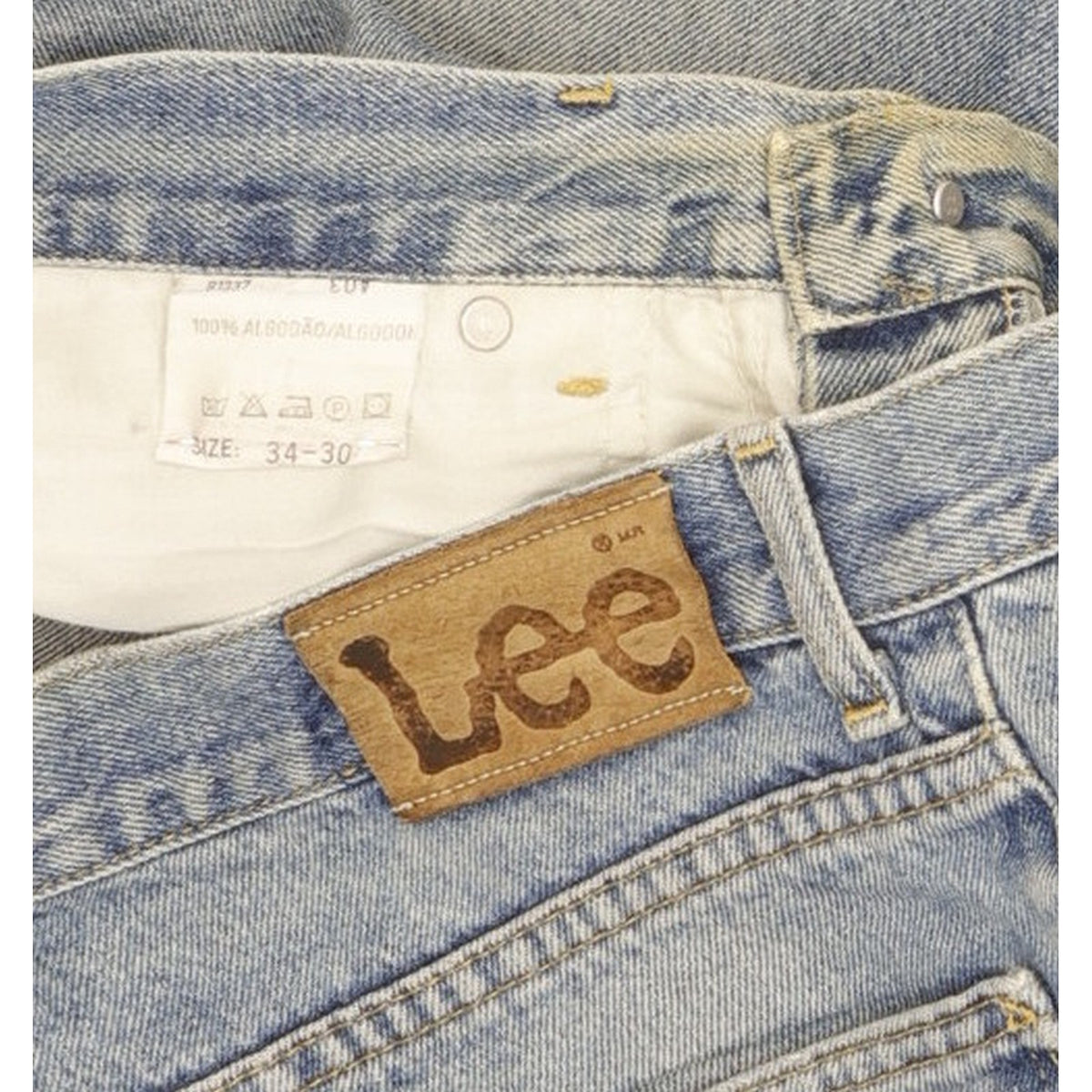 Lee Men Blue Tapered Regular Jeans W34 L26