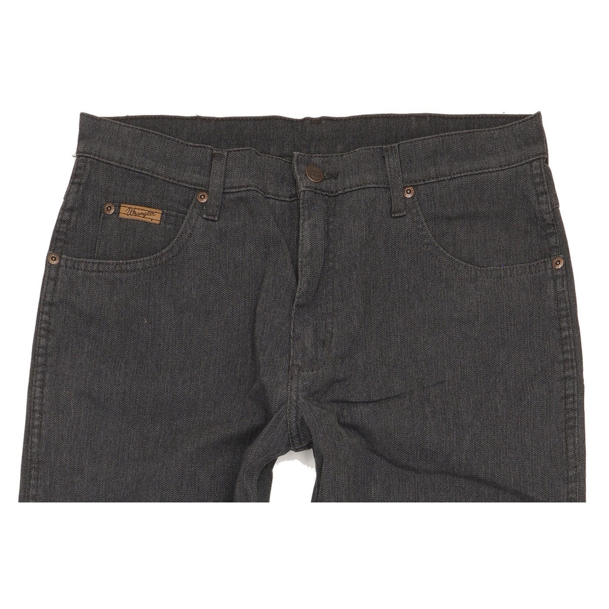 Wrangler Texas Men Black Straight Regular Stretch Jeans W33 L34