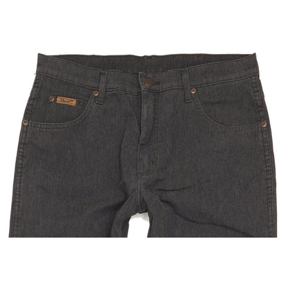 Wrangler Texas Men Black Straight Regular Stretch Jeans W33 L34