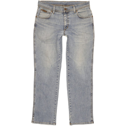 Wrangler Texas Men Blue Straight Regular Stretch Jeans W33 L30