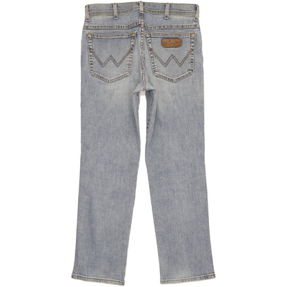 Wrangler Texas Men Blue Straight Regular Stretch Jeans W33 L30