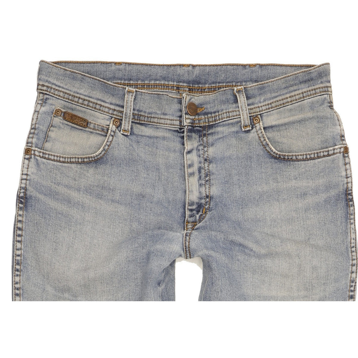 Wrangler Texas Men Blue Straight Regular Stretch Jeans W33 L30