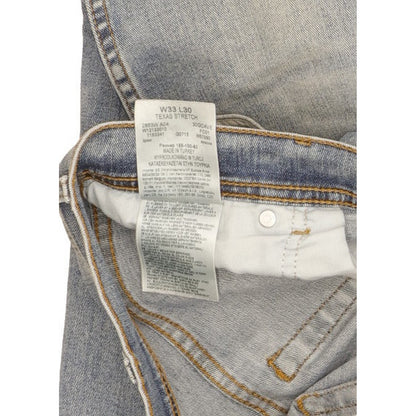Wrangler Texas Men Blue Straight Regular Stretch Jeans W33 L30