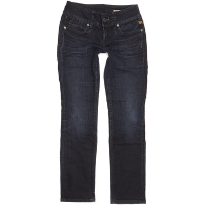 G-Star Ford Women Blue Straight Slim Stretch Jeans W27 L30