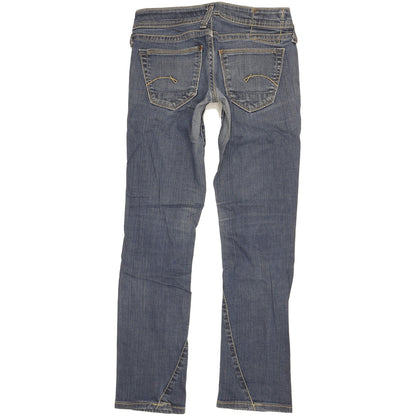 G-Star Core Women Blue Straight Slim Stretch Jeans W26 L28